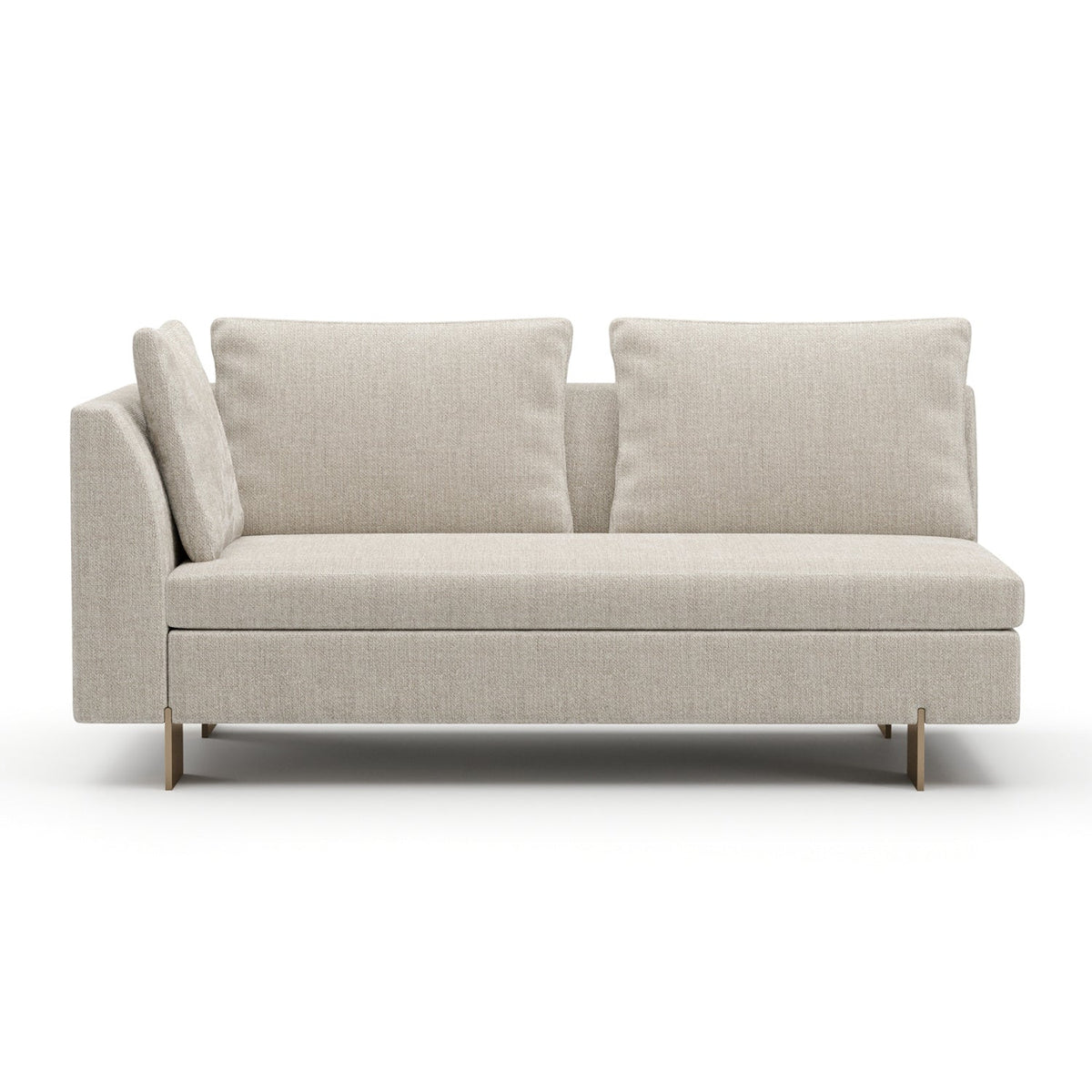 White Chenille Loveseat | Caracole Altura