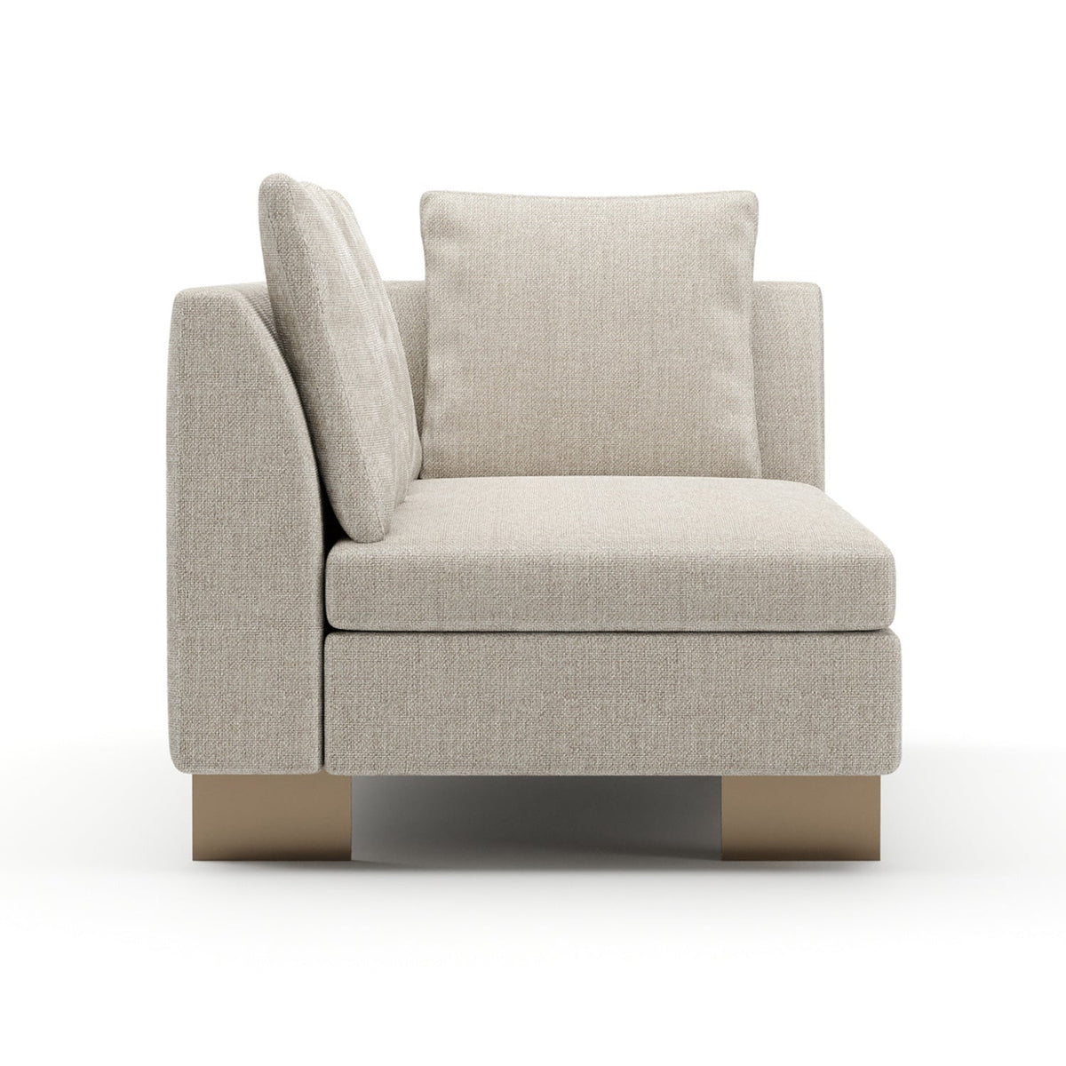 White Chenille Loveseat | Caracole Altura