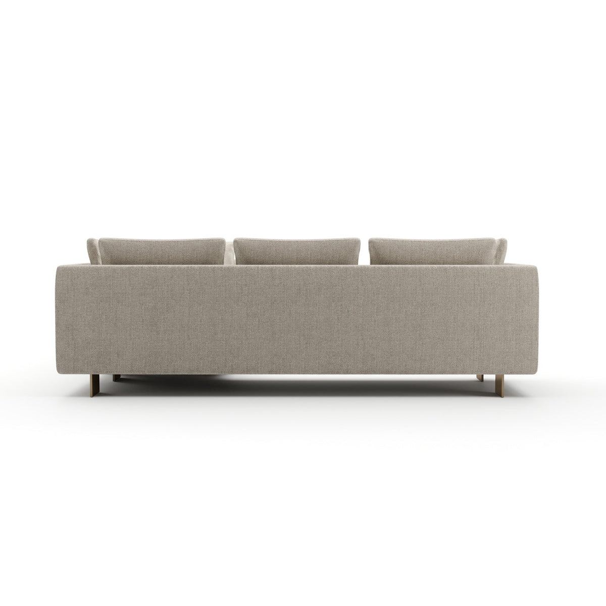 White Chenille Sectional Sofa L | Caracole Altura
