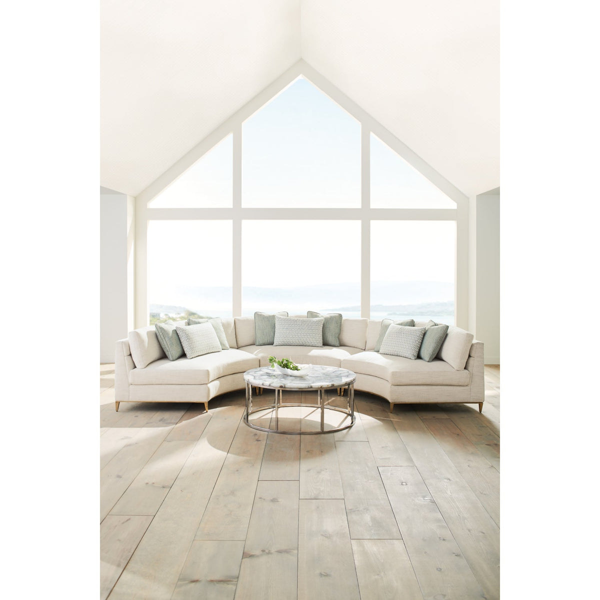 Wavy Quilted Sectional Sofa | Caracole Under Currents