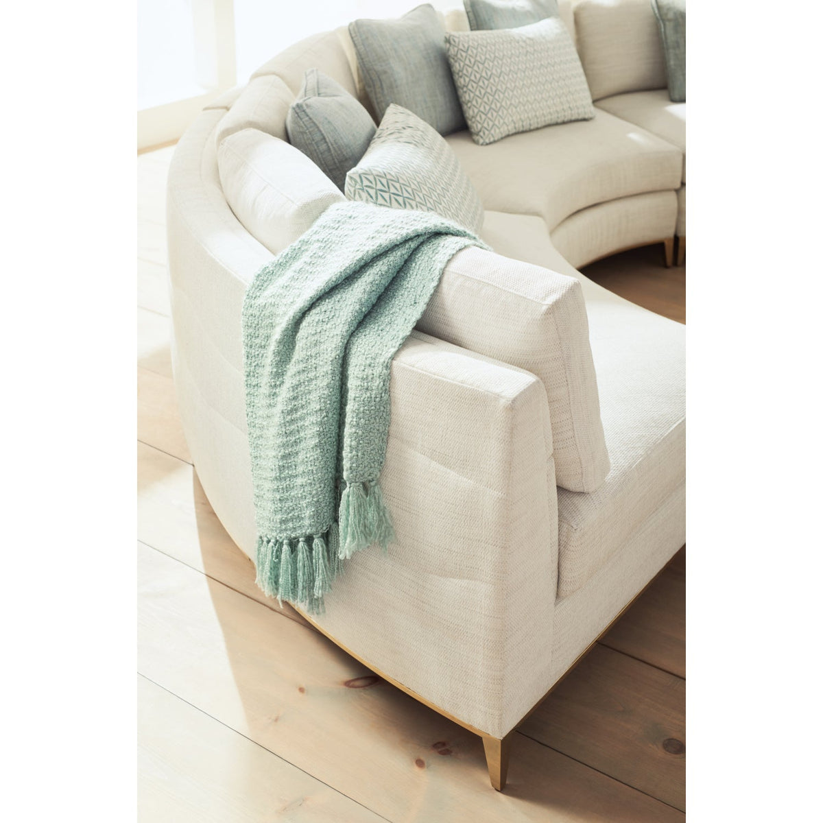 Wavy Quilted Sectional Sofa | Caracole Under Currents