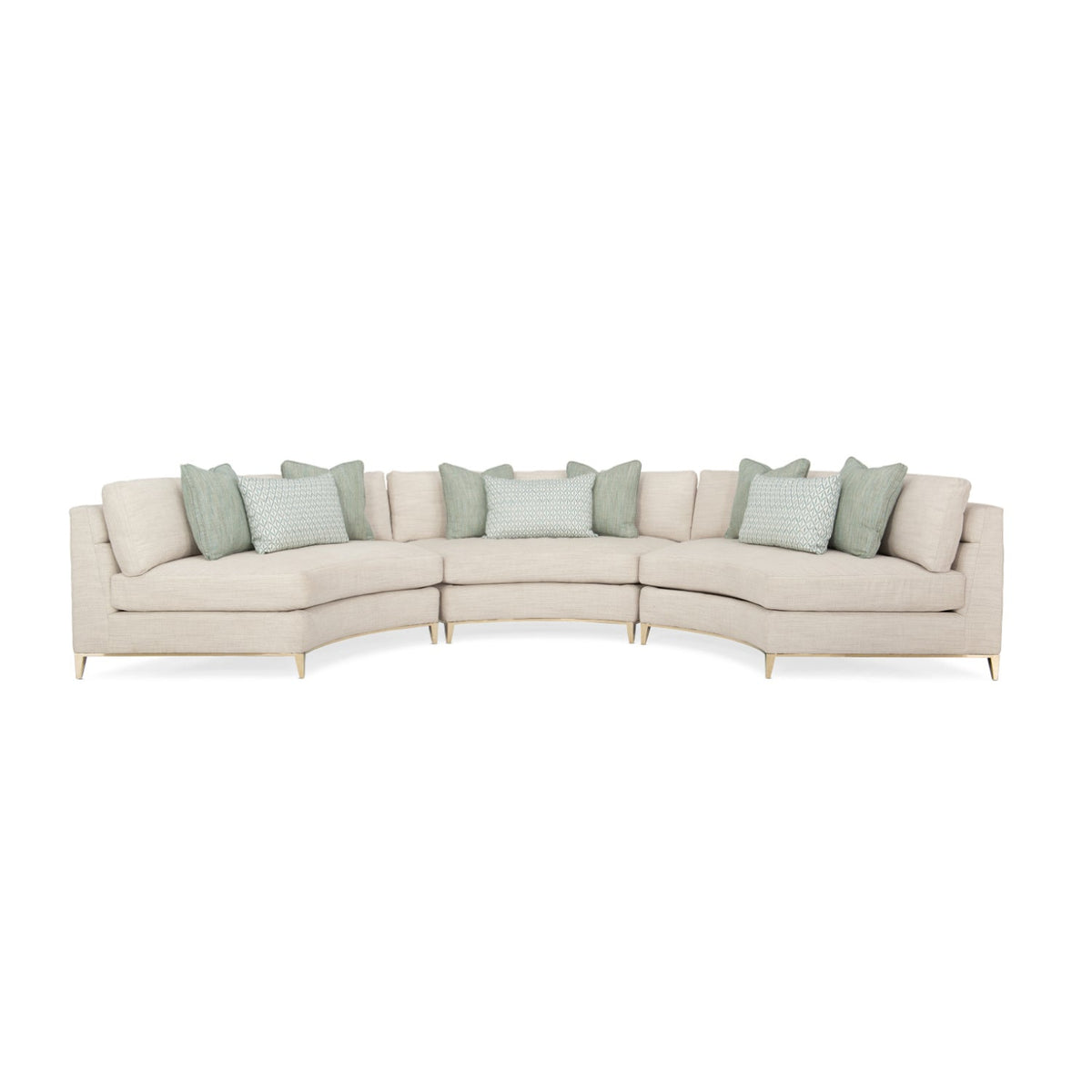 Wavy Quilted Sectional Sofa | Caracole Under Currents