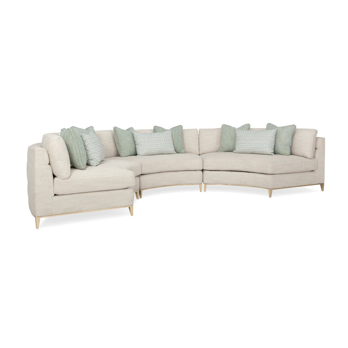 Wavy Quilted Sectional Sofa | Caracole Under Currents