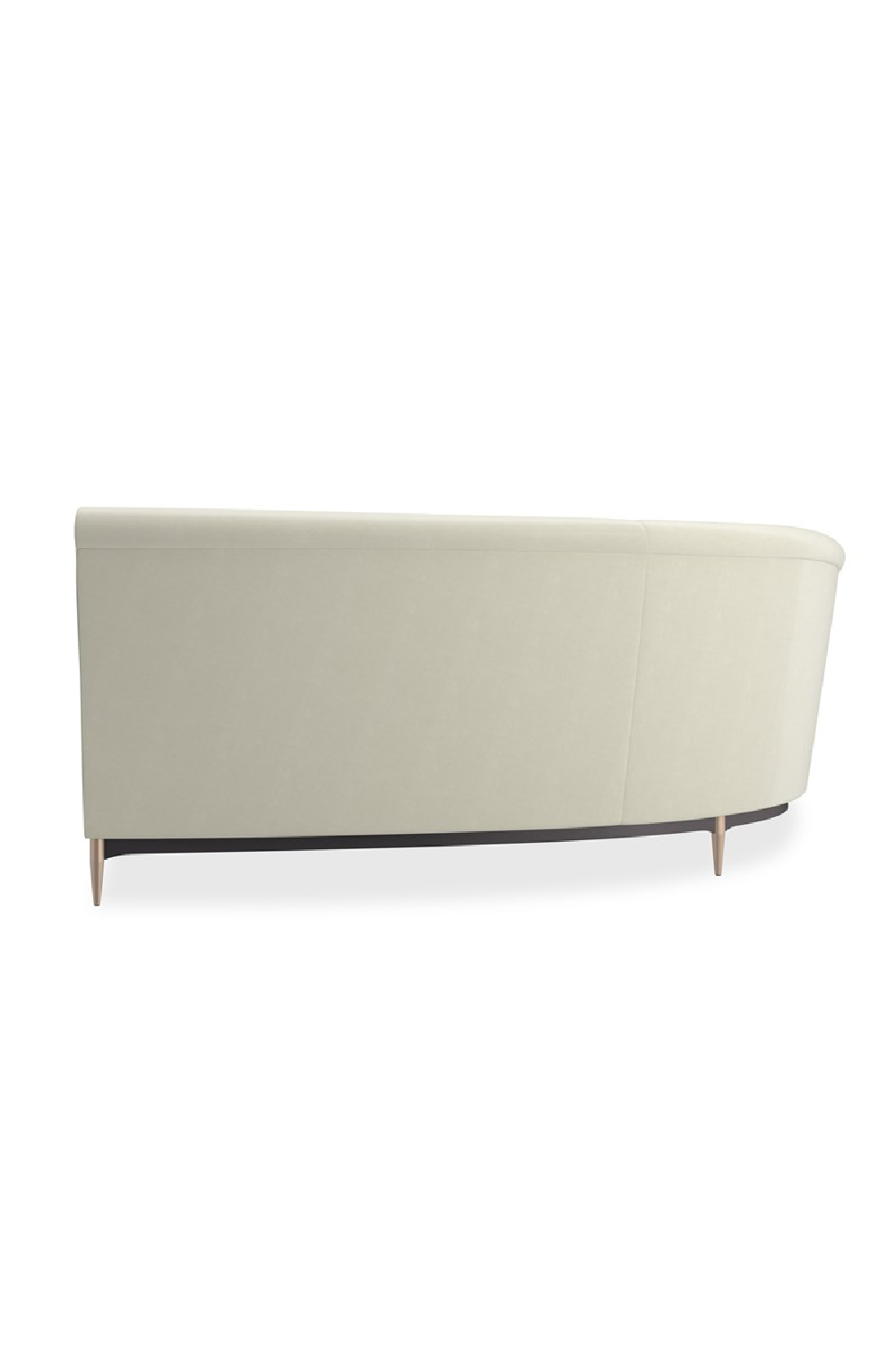 White Velvet Sectional Sofa | Caracole Three's Company | Oroa.com