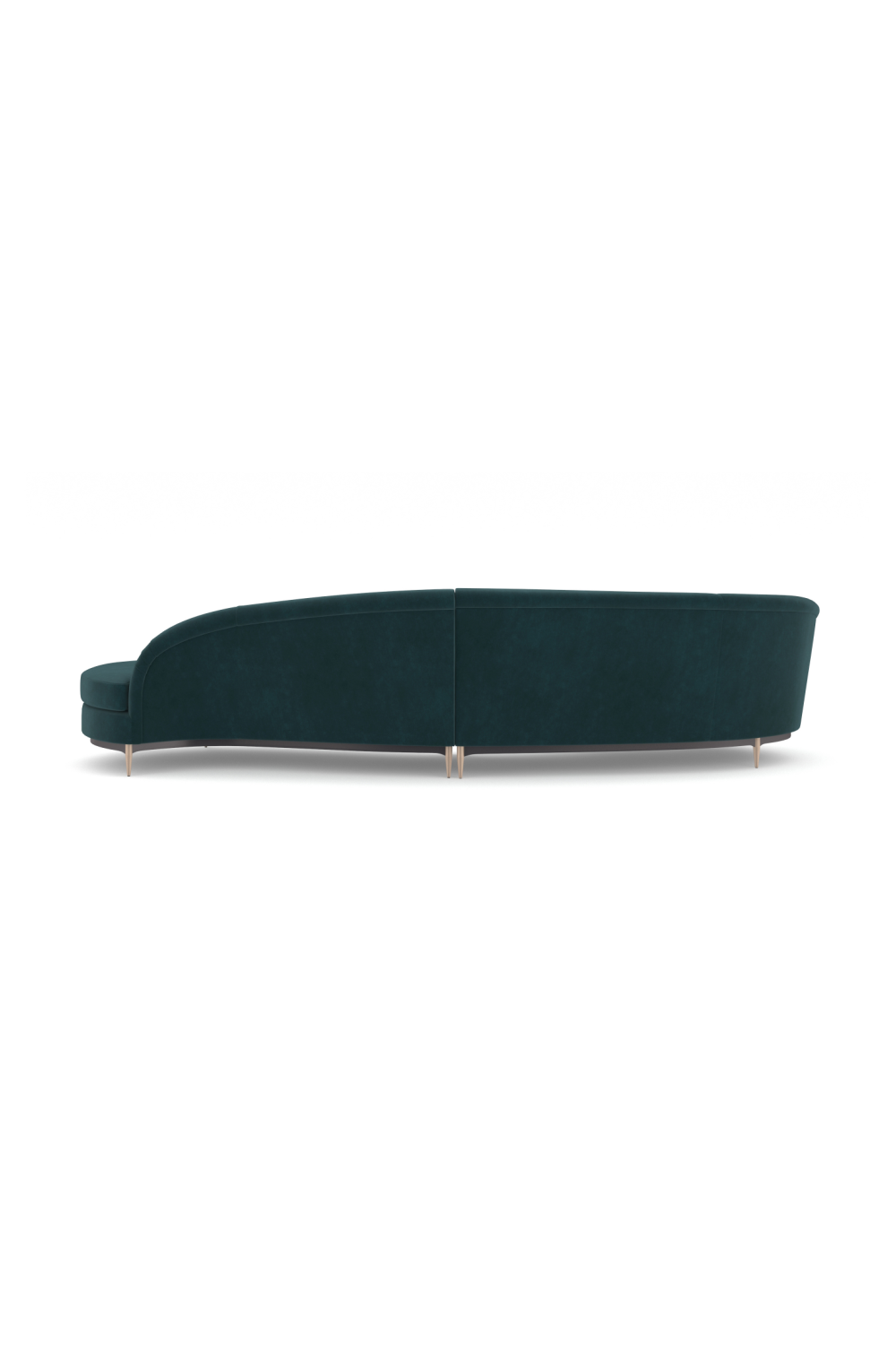 Curved 2-Piece Sectional Sofa | Caracole Three'S Company | Oroa.com