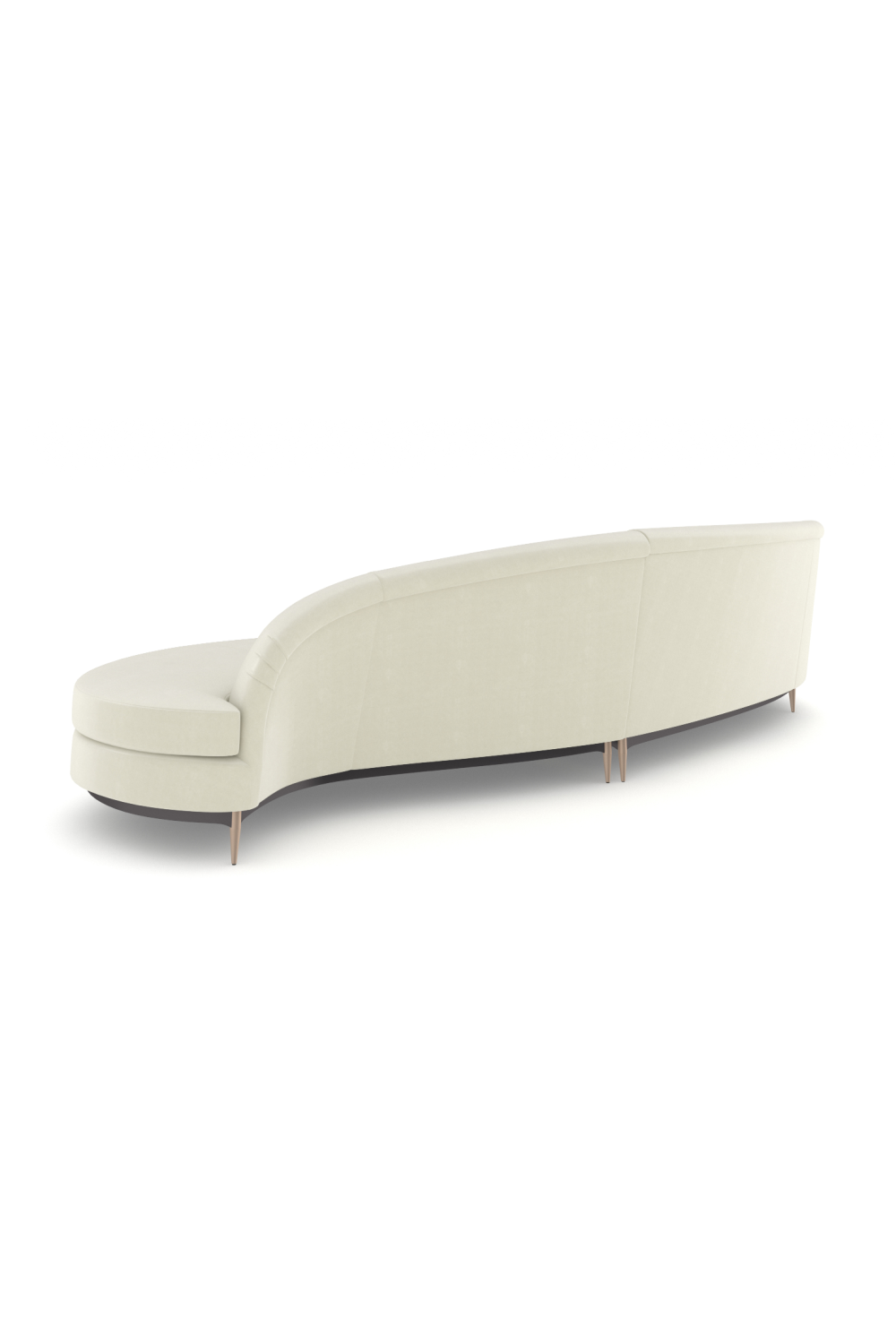 Curved 2-Piece Sectional Sofa | Caracole Three'S Company | Oroa.com