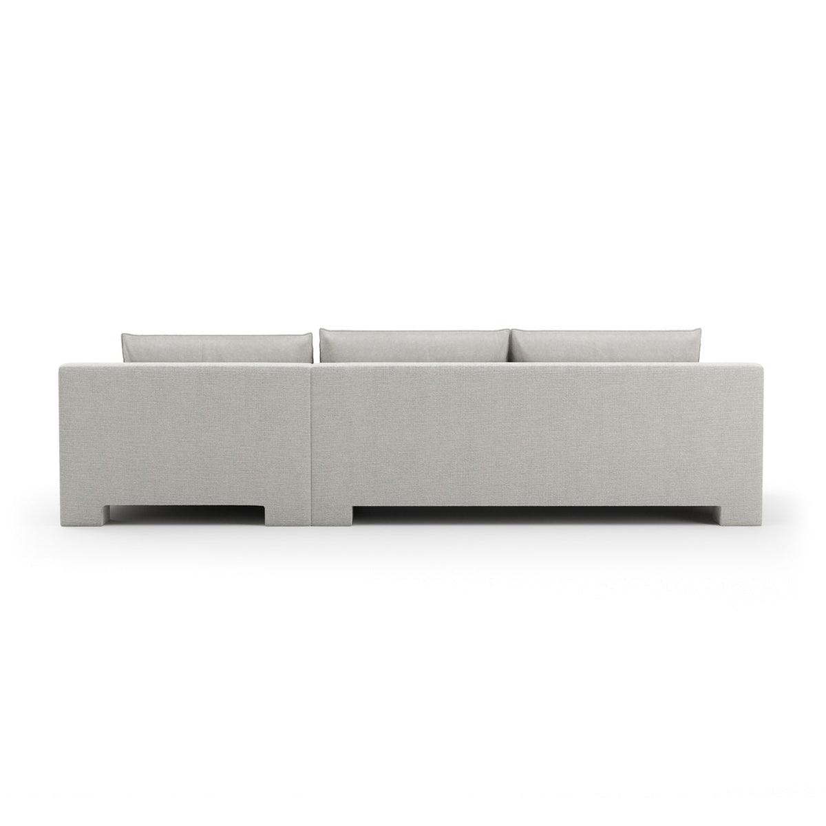 White Velvet Sectional Chaise | Caracole Devon