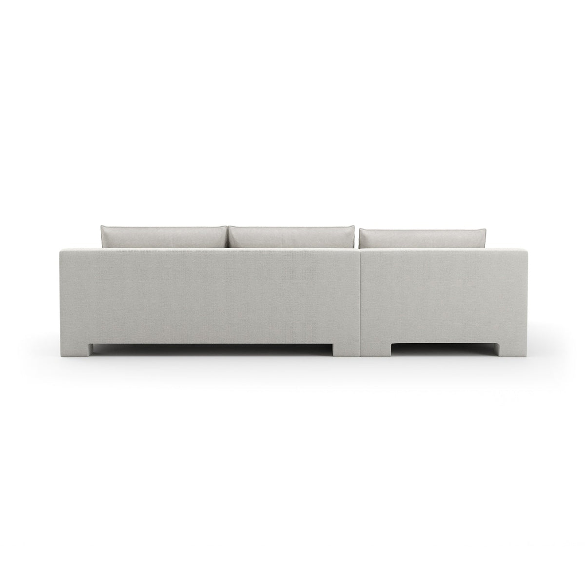 White Velvet Sectional Chaise | Caracole Devon