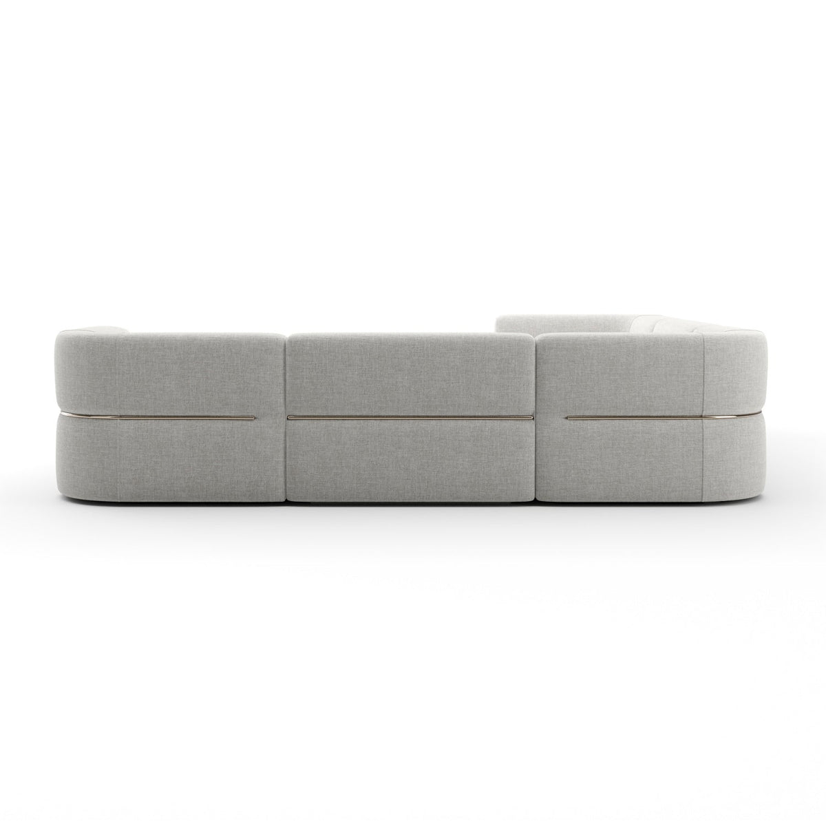 Ribbed Linen Sectional Chaise | Caracole Rhythm