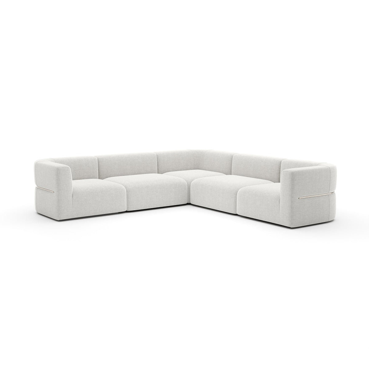 Ribbed Linen Sectional Sofa | Caracole Rhythm