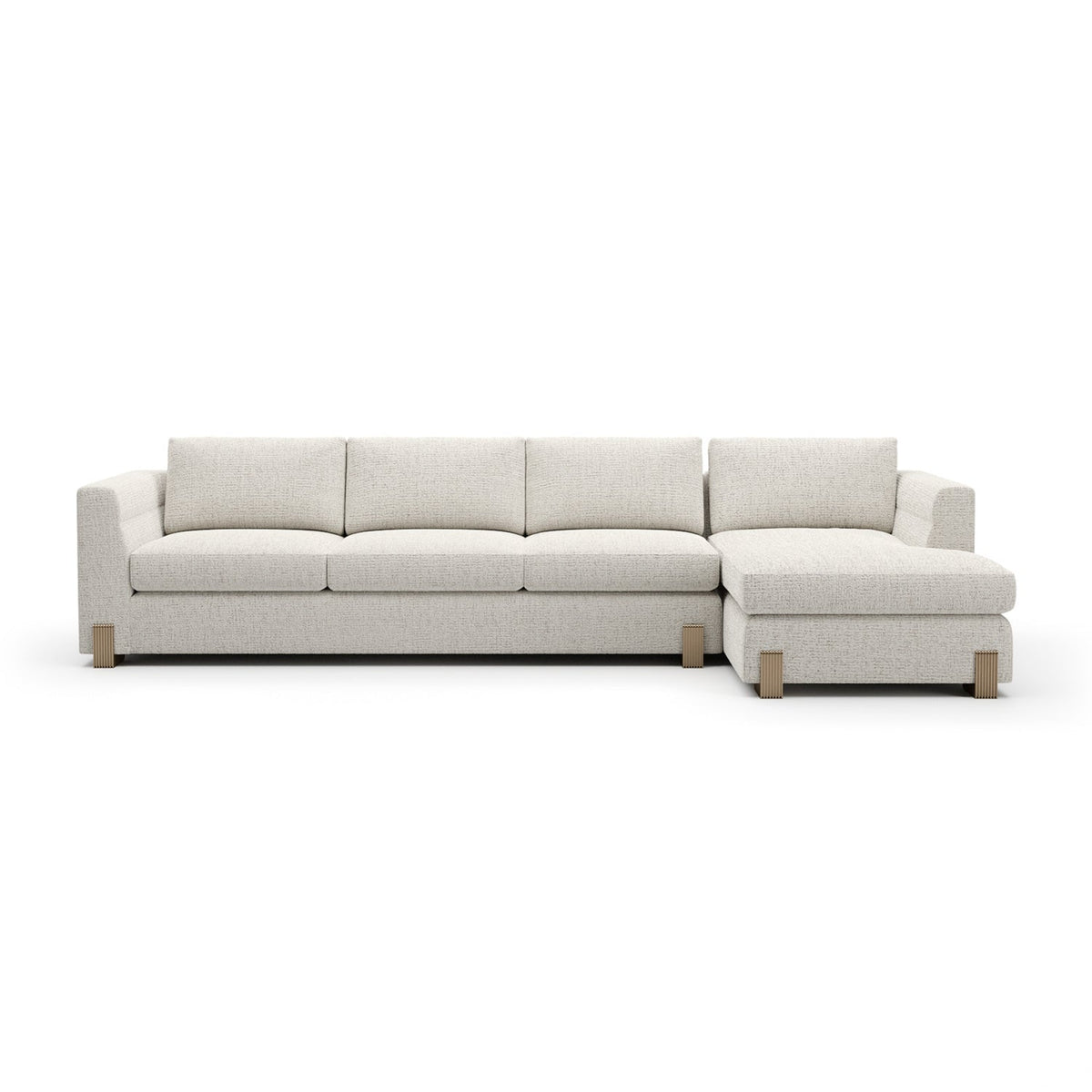 Beige Woven Chaise Lounge L | Caracole Counter Balance