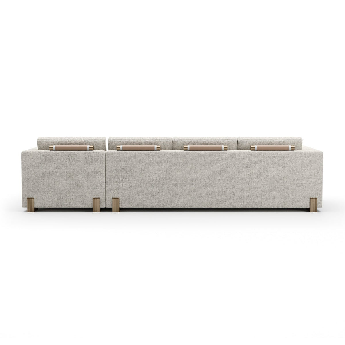 Beige Woven Chaise Lounge L | Caracole Counter Balance