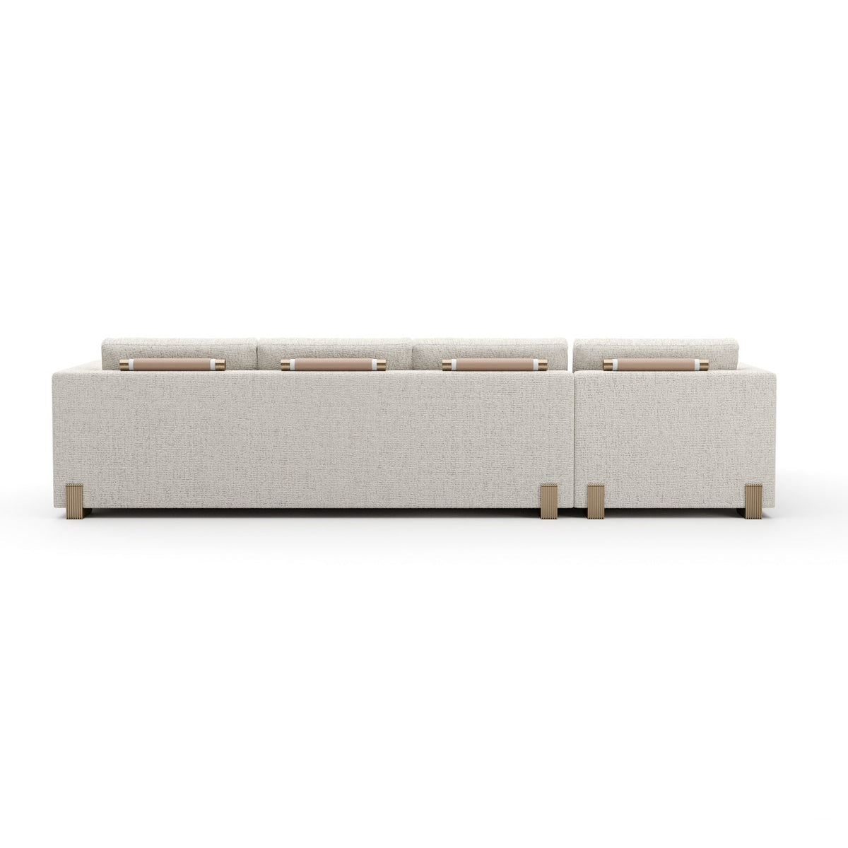 Beige Woven Chaise Lounge L | Caracole Counter Balance