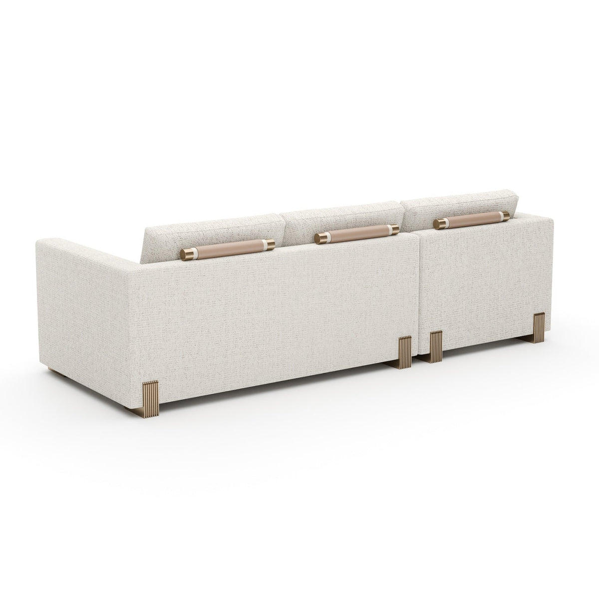 Beige Woven Chaise Lounge S | Caracole Counter Balance