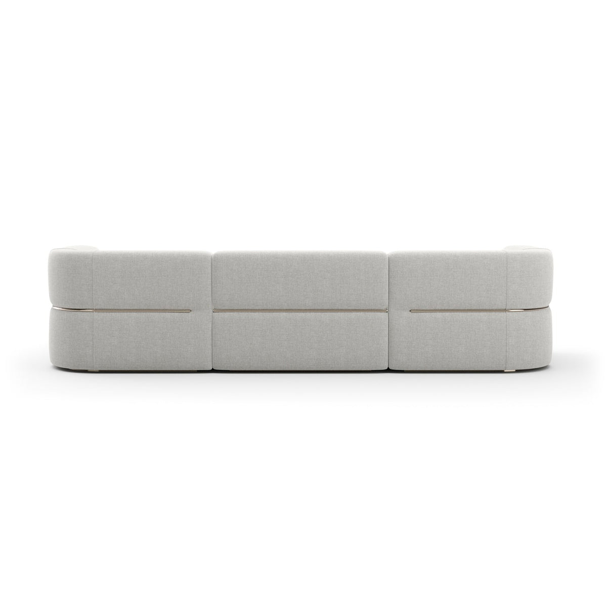 Ribbed Linen Sectional Sofa | Caracole Rhythm
