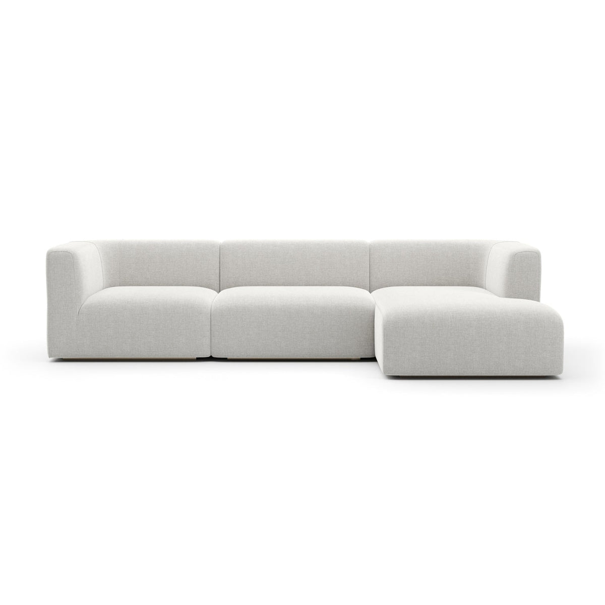 Ribbed Linen Sectional Sofa | Caracole Rhythm