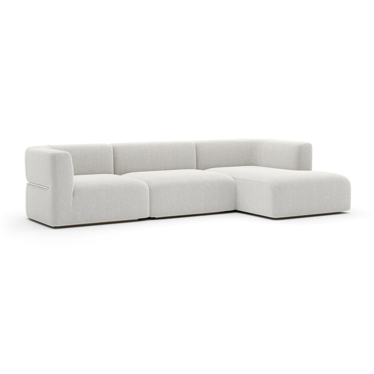 Ribbed Linen Sectional Sofa | Caracole Rhythm