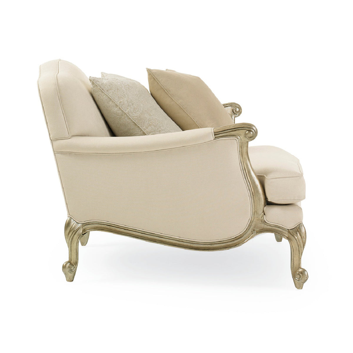 White French-Inspired Lounge Chair | Caracole Savoir Faire