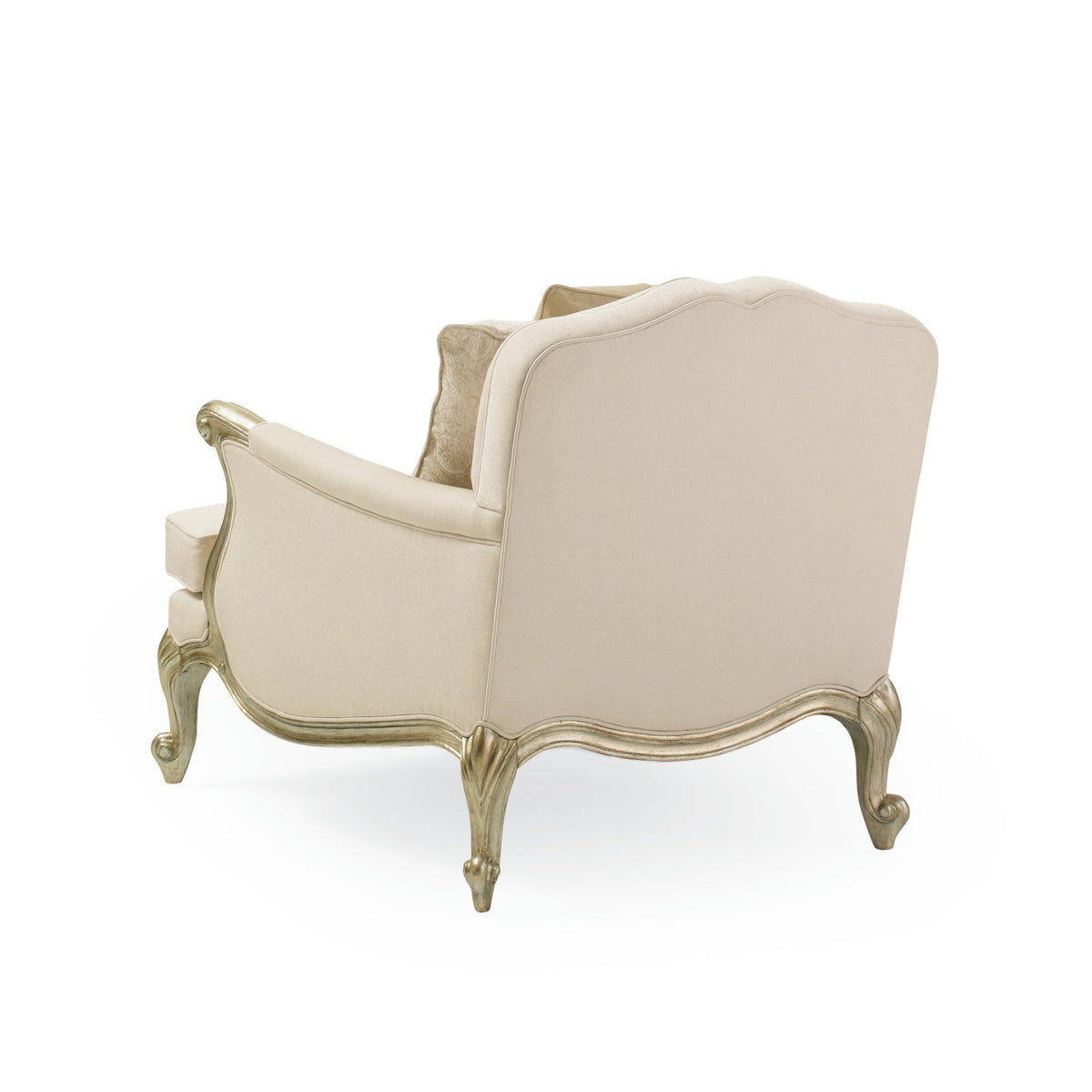 White French-Inspired Lounge Chair | Caracole Savoir Faire