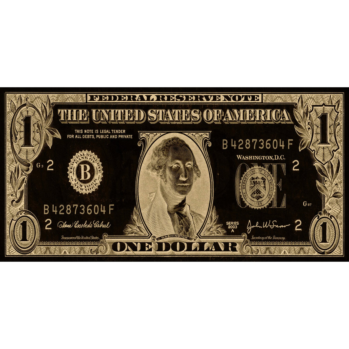 Gold Dollar Money-Themed Wall Art art print by Cobra Art