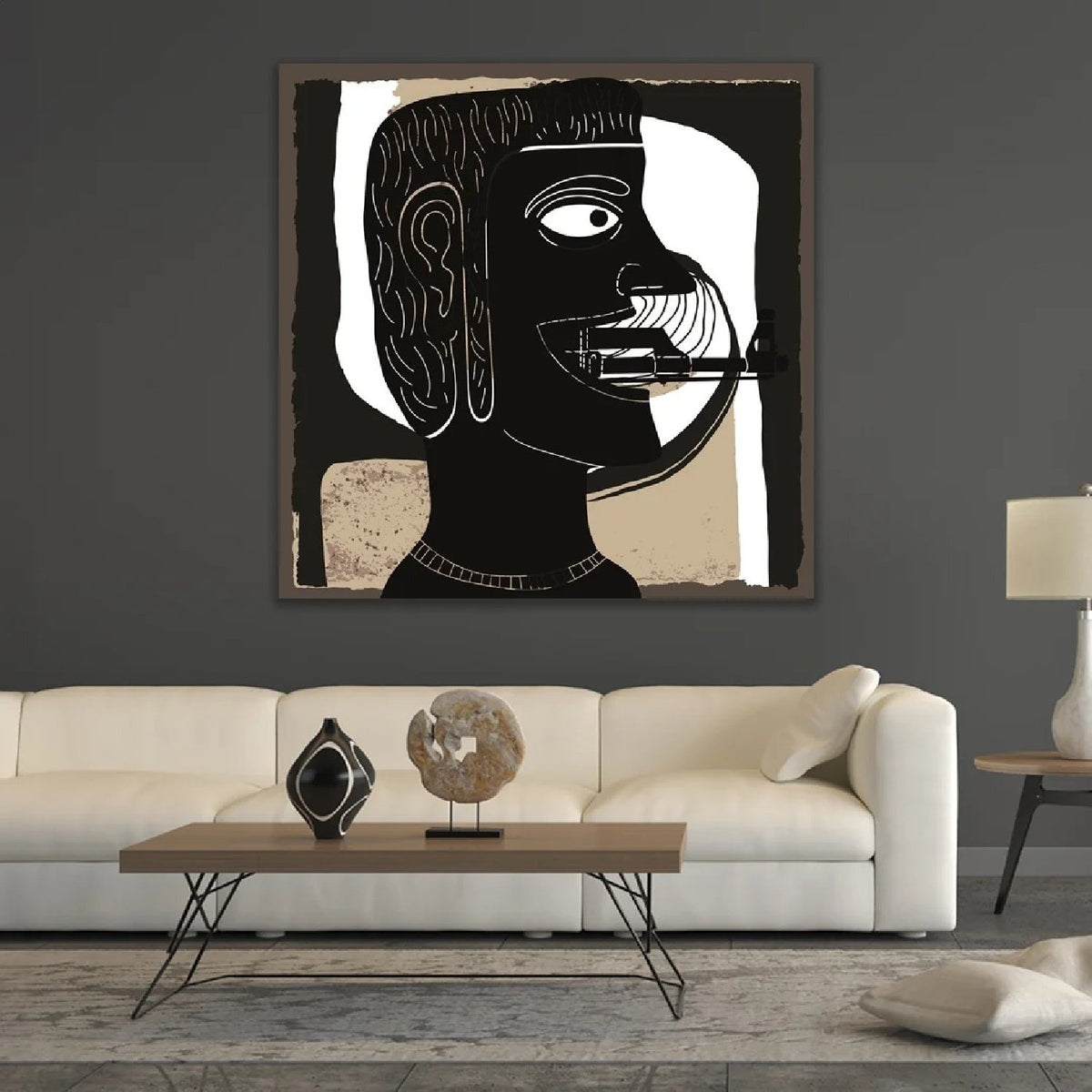 I Know It's True Surrealistic Man Drawing Art art print by Cobra Art, alternate view 2