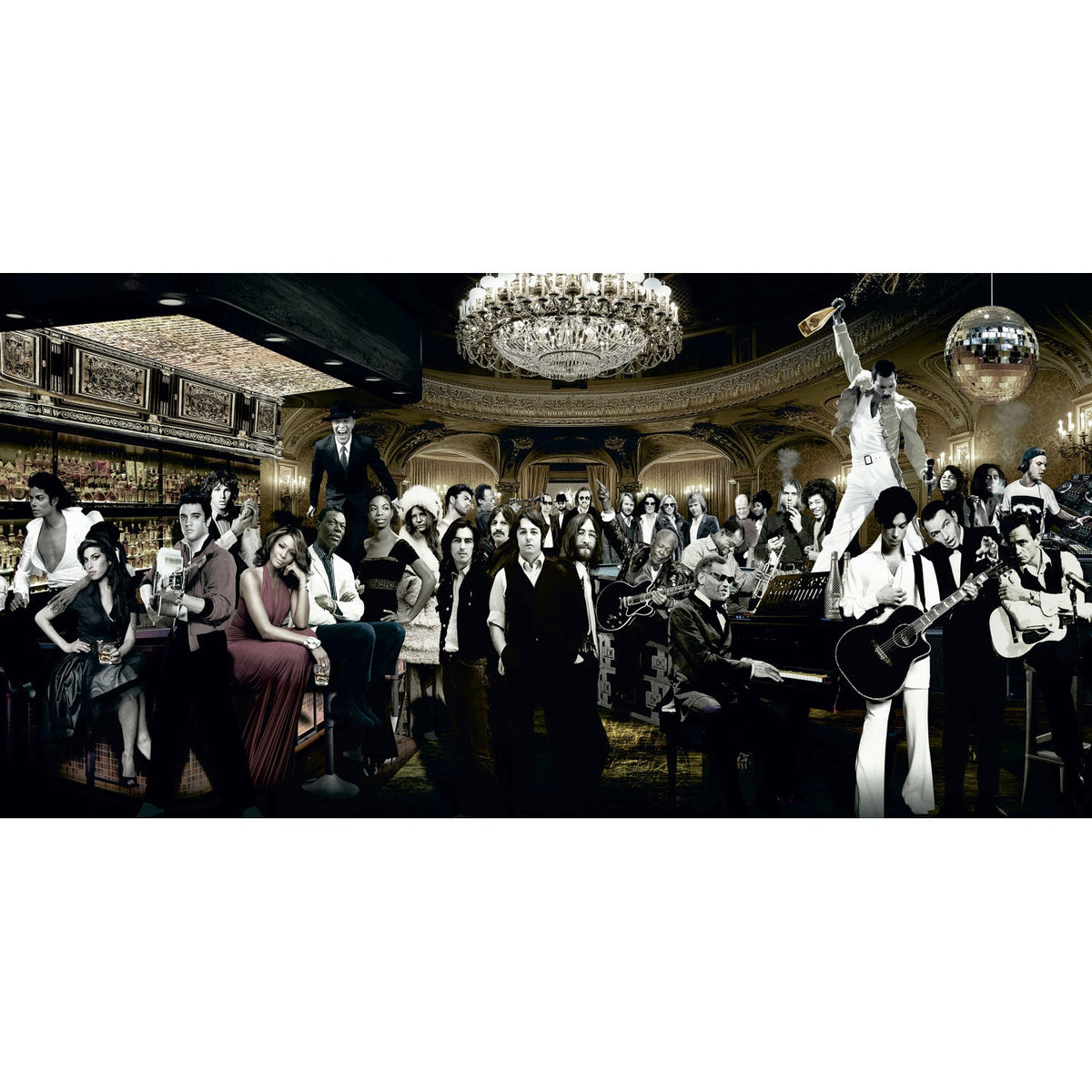 True Legends 20th Century Music Icons Art Decor art print by Cobra Art