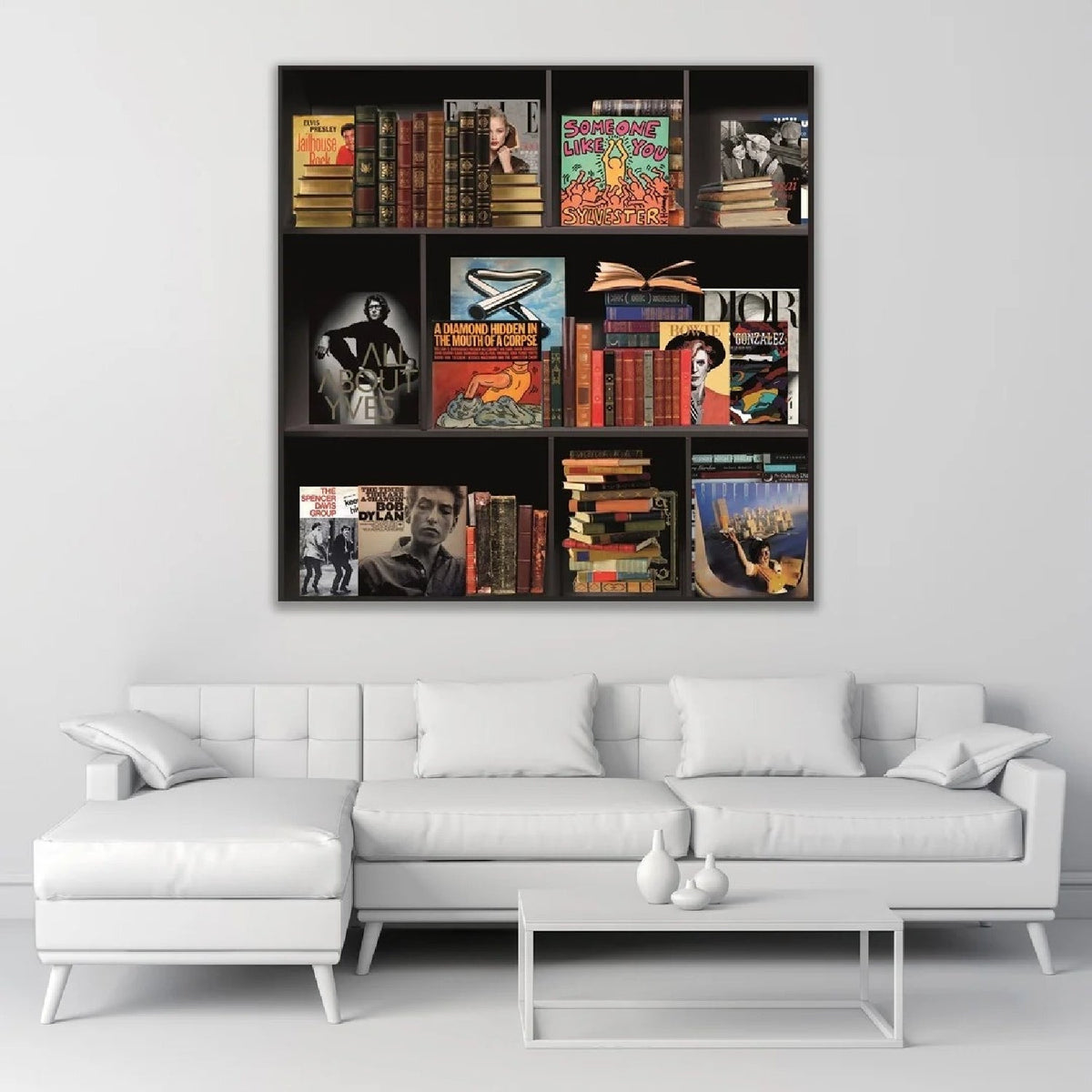 Story Of My Life, Part II Collage Style Books photographic art print by Cobra Art, alternate view 2