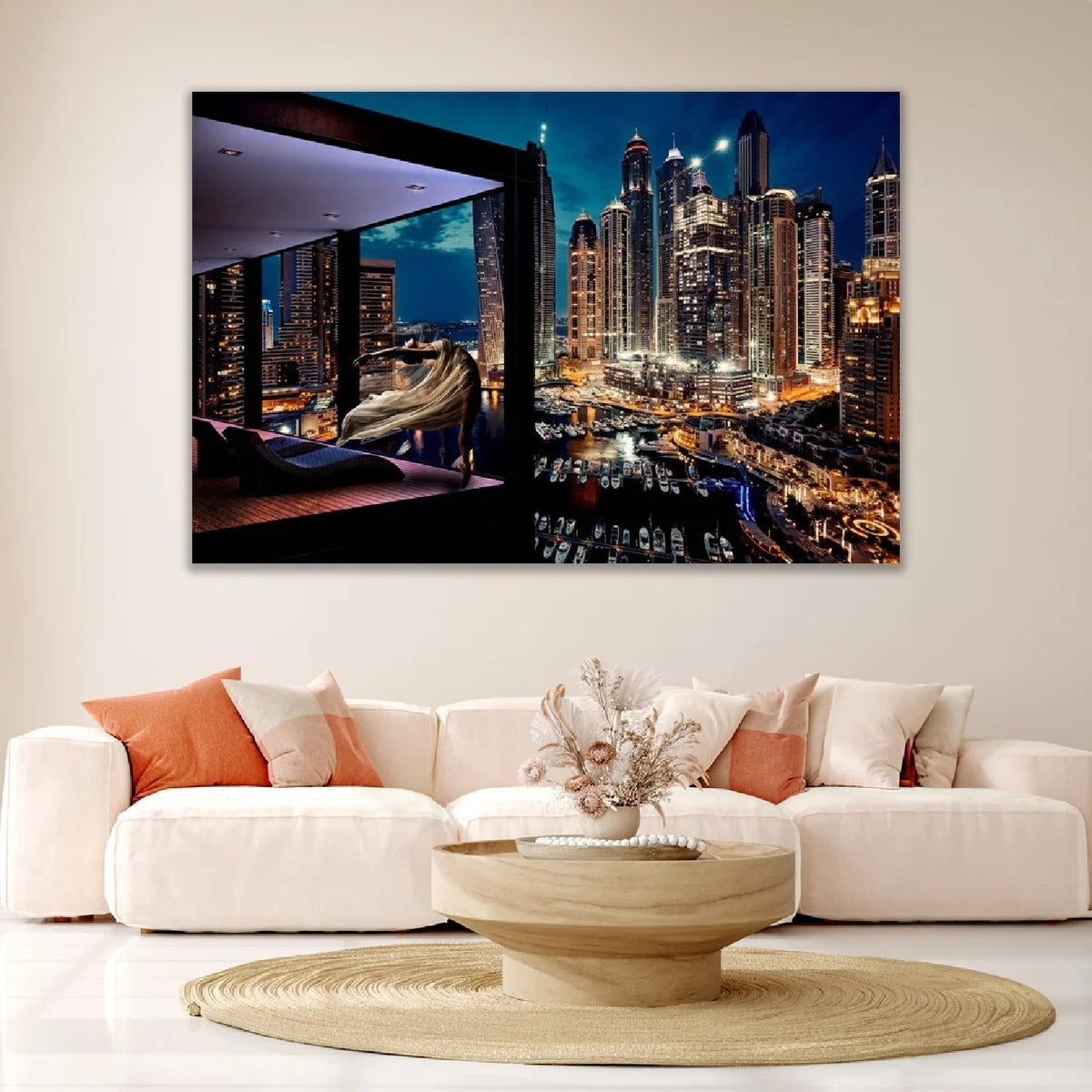 View At The Harbour City Lights photographic art print by Cobra Art, alternate view 2