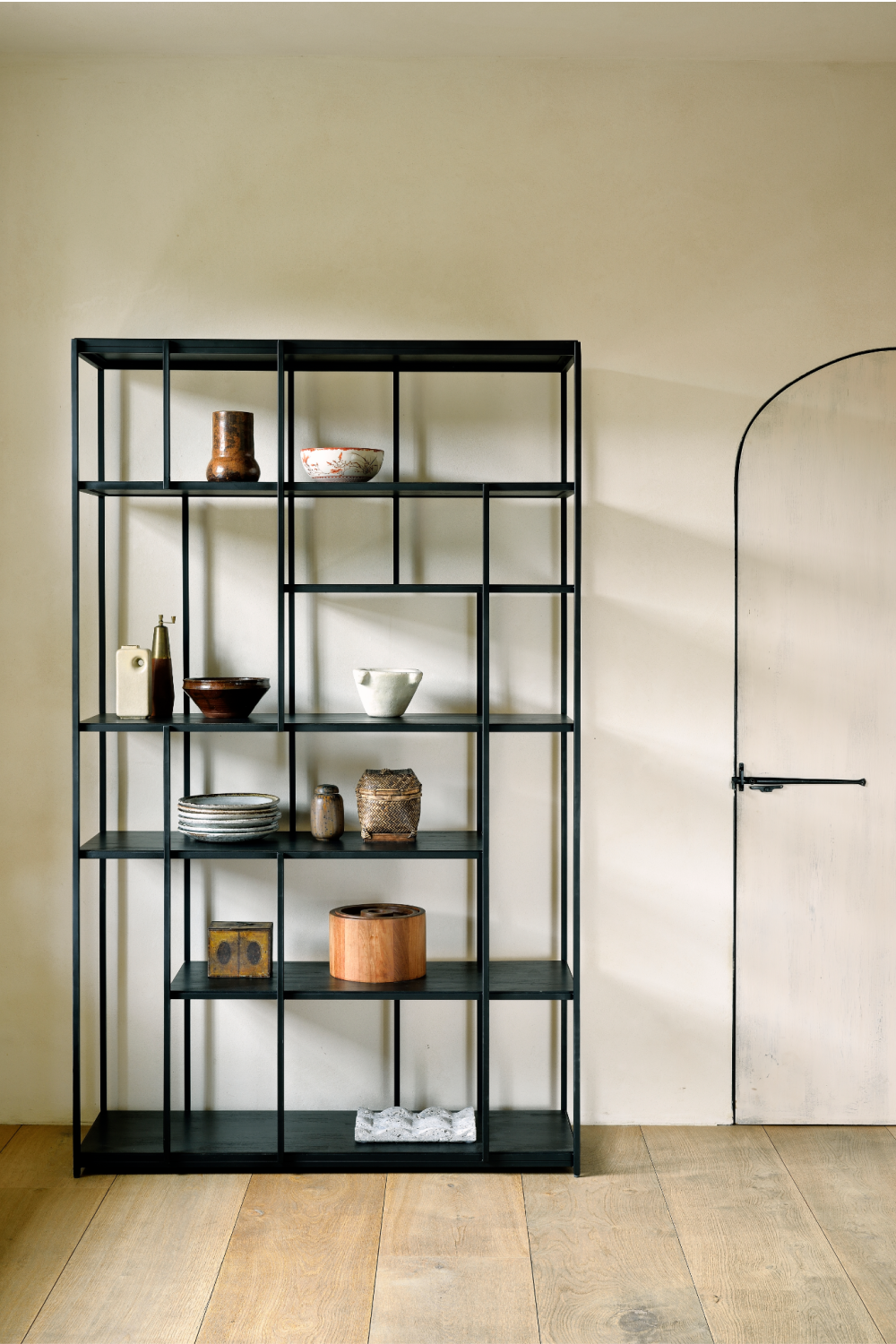 Multilevel Teak Bookcase | Ethnicraft Studio | OROA.COM