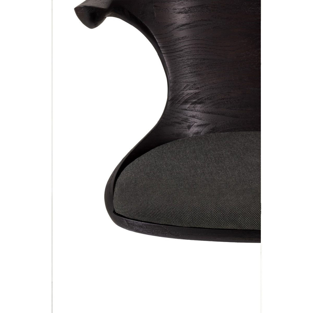 Modern European furniture - Varnished Teak Cushioned Office Chair - www.oroa.com