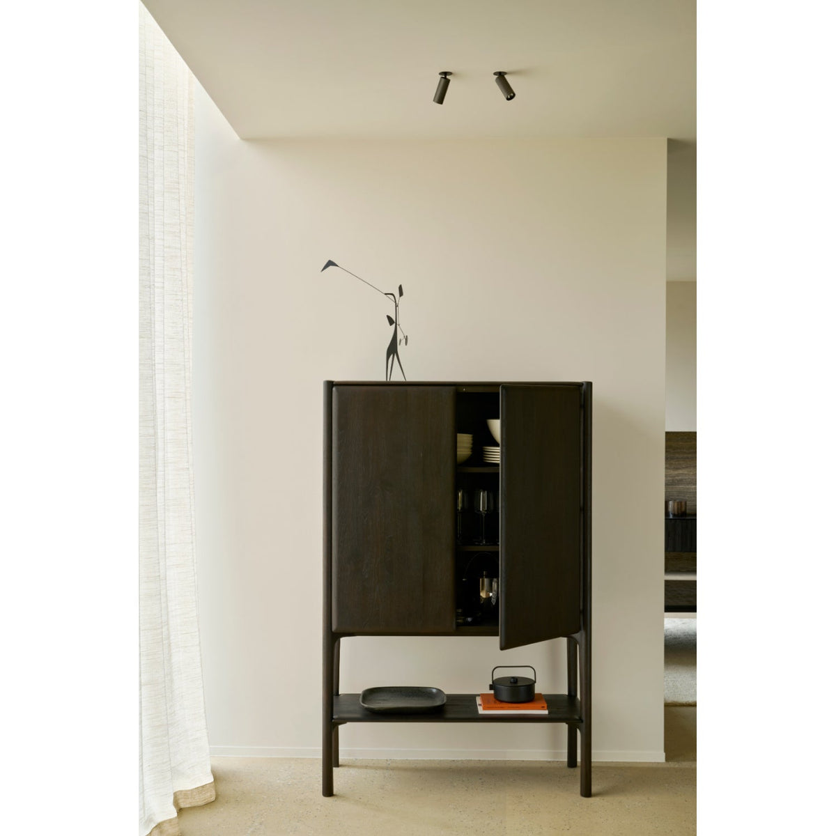 Natural Oak 2-Door Cupboard | Ethnicraft Pi | Oroa.com