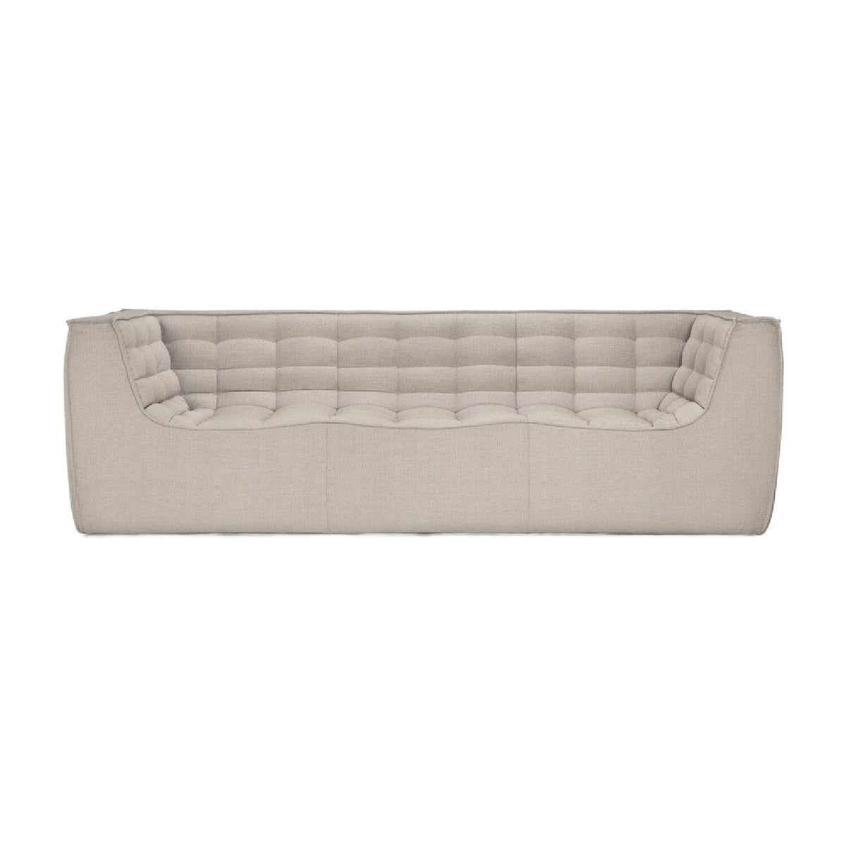 Modern or European furniture - Stitched Detail 3-Seater Sofa - www.oroa.com