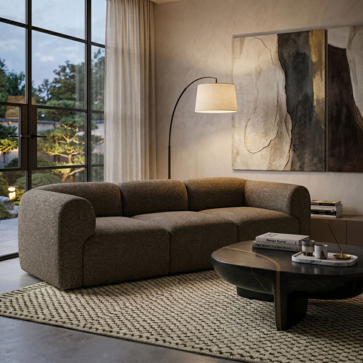 Brown Modular Sofa | Ethnicraft Bulky