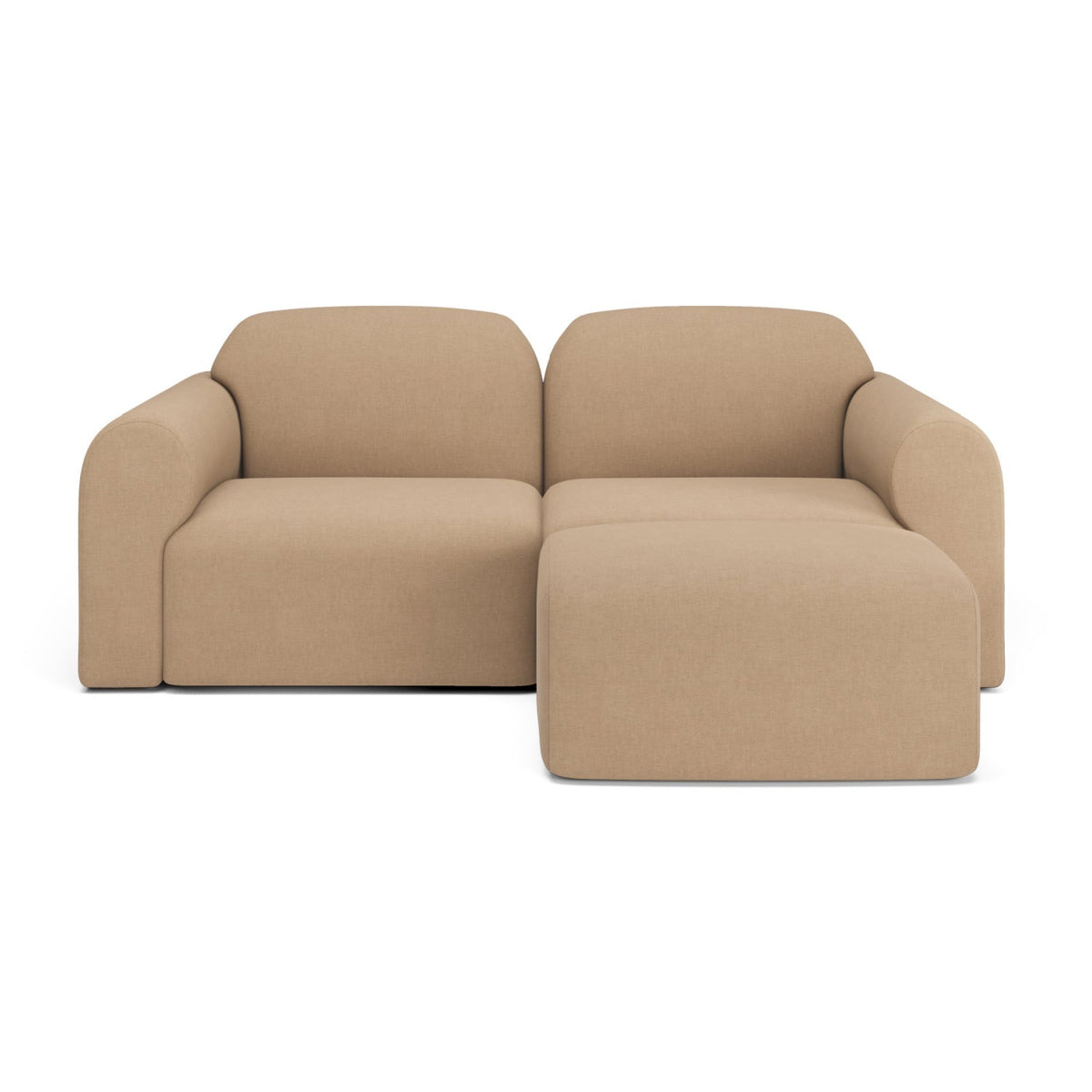 Modern European furniture - End Seater Sofa with Footstool - www.oroa.com