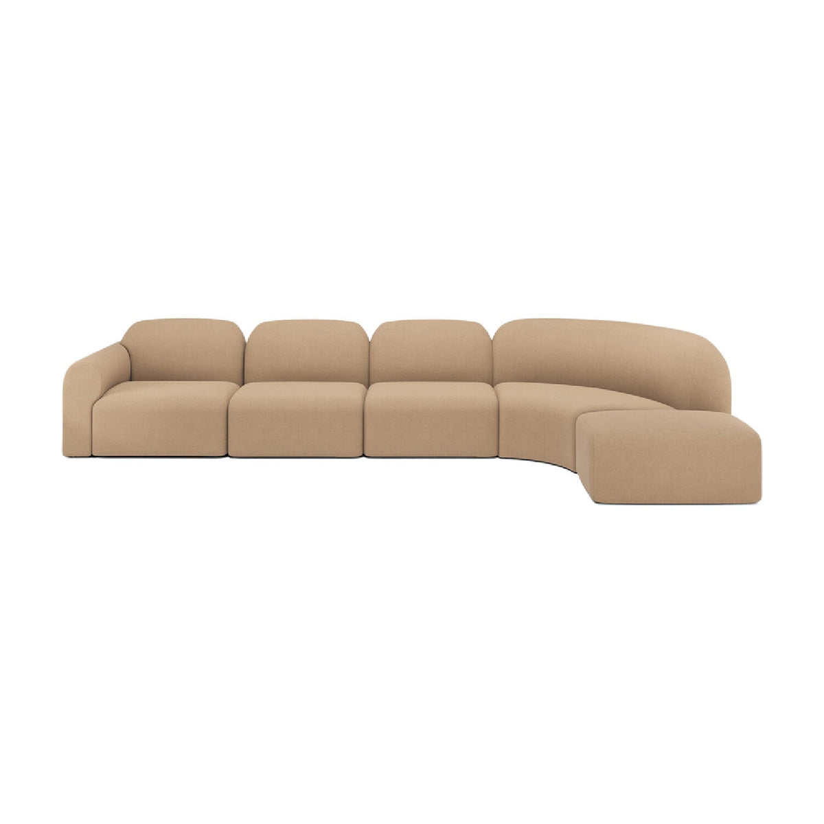 Modern or European furniture - Light Brown Modular Sofa Set - www.oroa.com