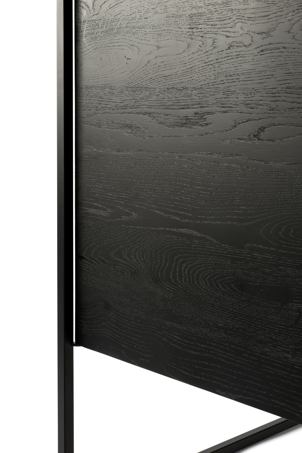 2-Door Wooden Black Oak Sideboard | Ethnicraft Monolit | Oroa.com