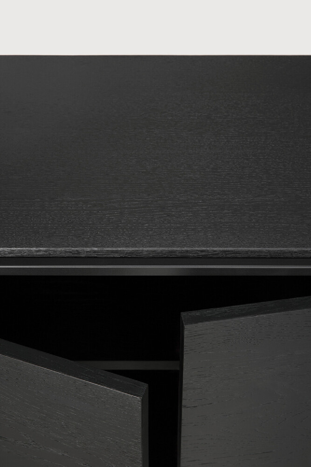 2-Door Wooden Black Oak Sideboard | Ethnicraft Monolit | Oroa.com