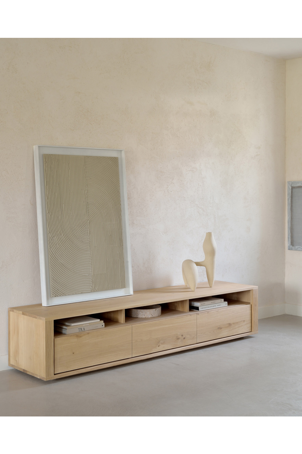 Solid Oak Japandi Media Unit | Ethnicraft Shadow | OROA