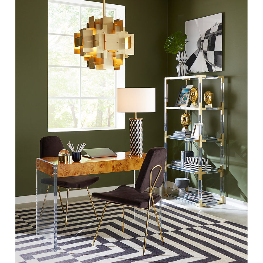 Glass Shelf Cabinet | Jonathan Adler Jacques | Oroa.com