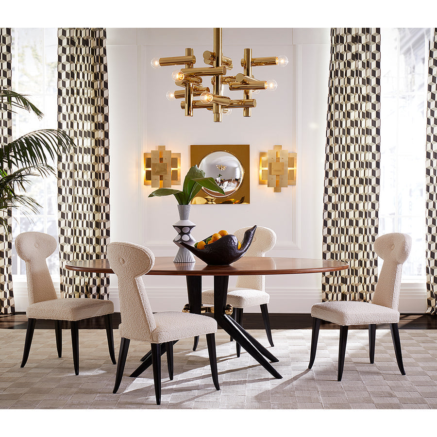 Stacked Metallic Tubes Chandelier | Jonathan Adler Milano Kinetic | Oroa.com