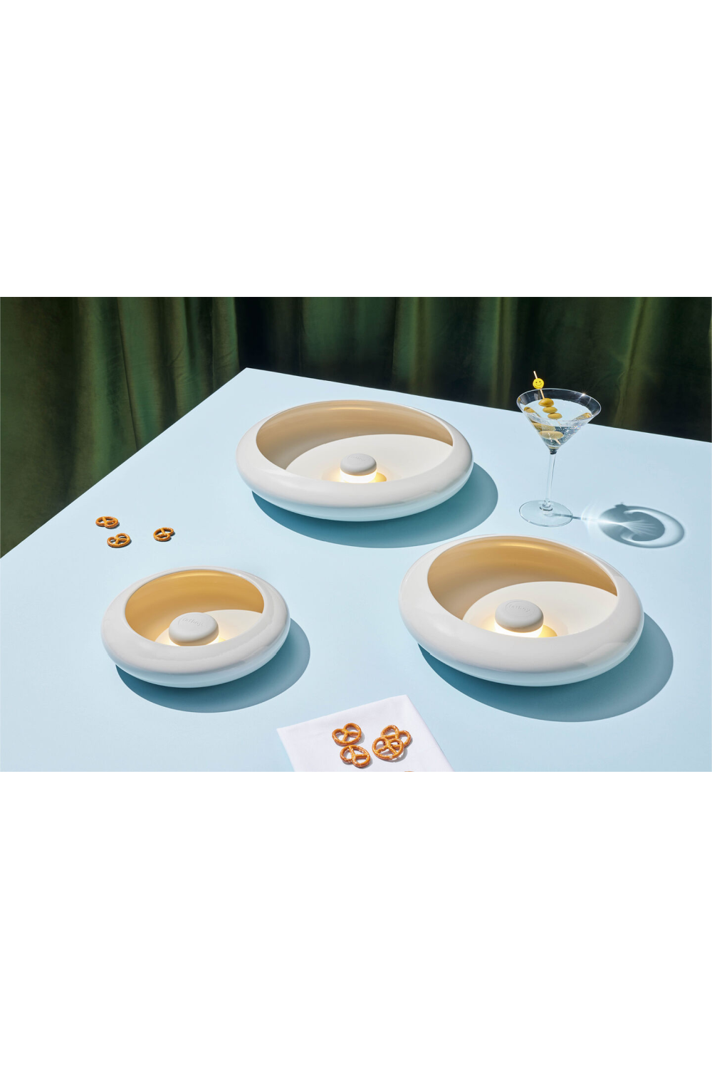 Metal Bowl Outdoor Lamp Set (3) | Fatboy Oloha | OROA.com