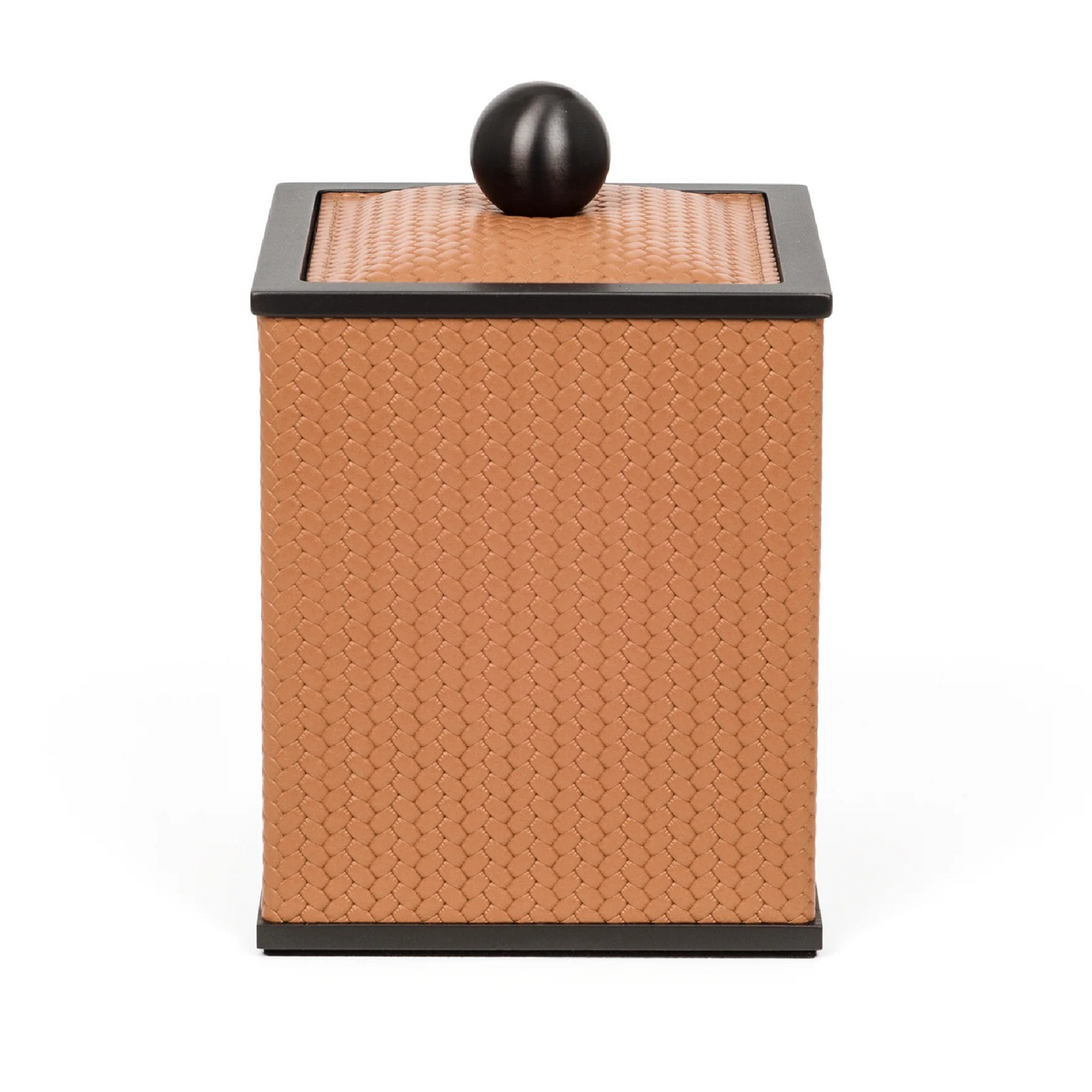 Square Leather Cotton Pad Holder | Pinetti Olimpia | OROA.com
