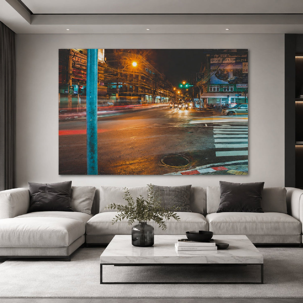 Lighted City Urban View photographic art print by Cobra Art, alternate view 2