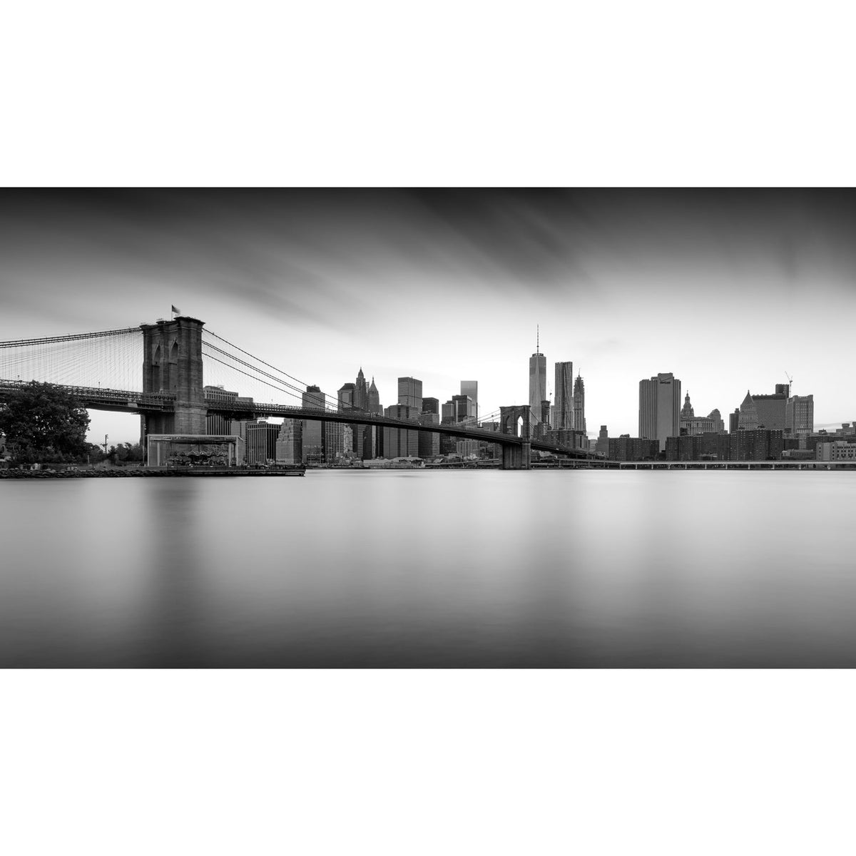 Manhattan skyline Black & White Urban photographic art print by Cobra Art