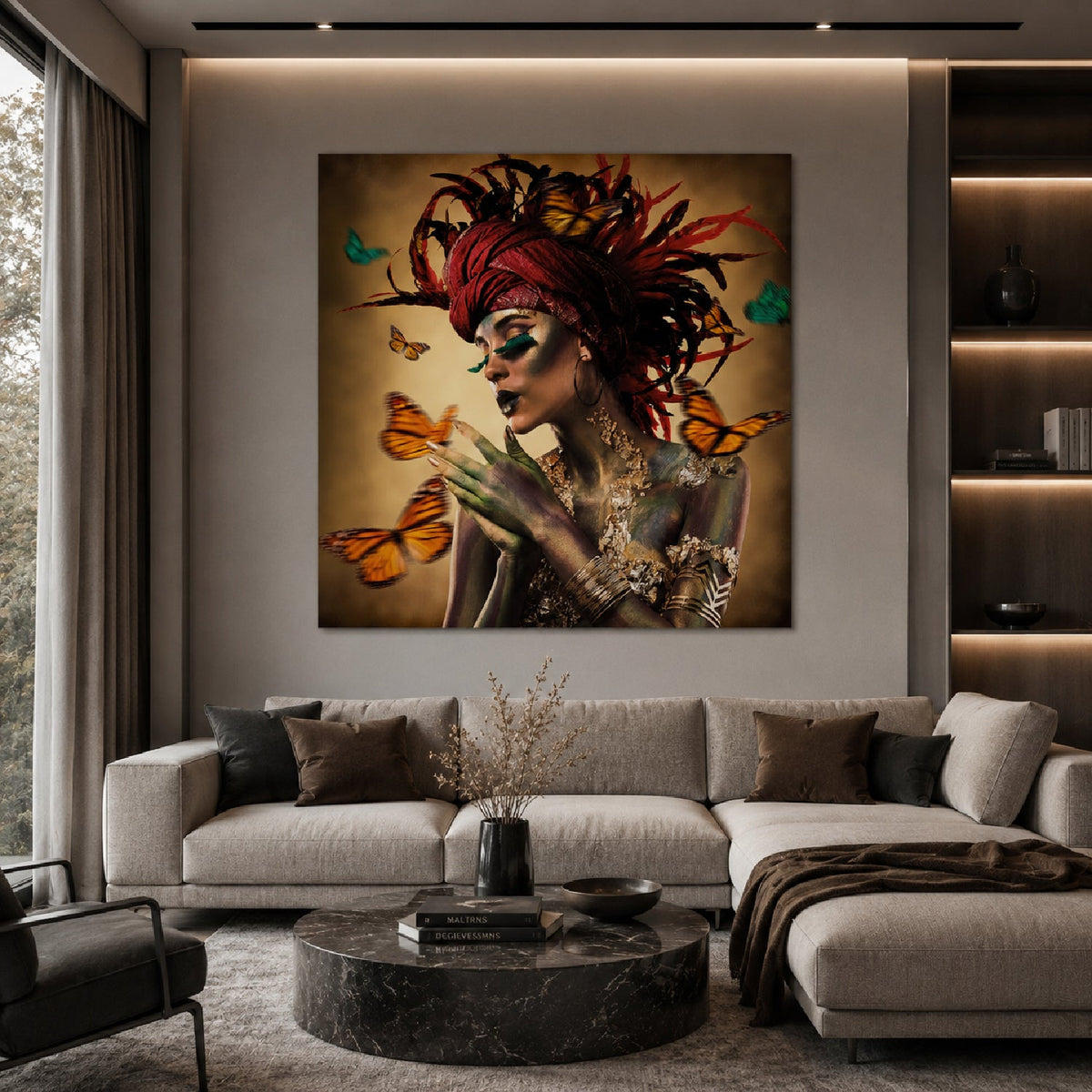 Gypsy Butterfly Lady photographic art print by Cobra Art, alternate view 2