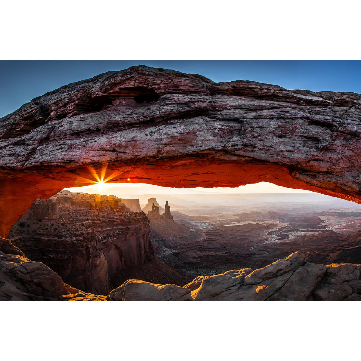 Mesa Arch Sunrise Natural Rock Mountain photographic art print by Cobra Art
