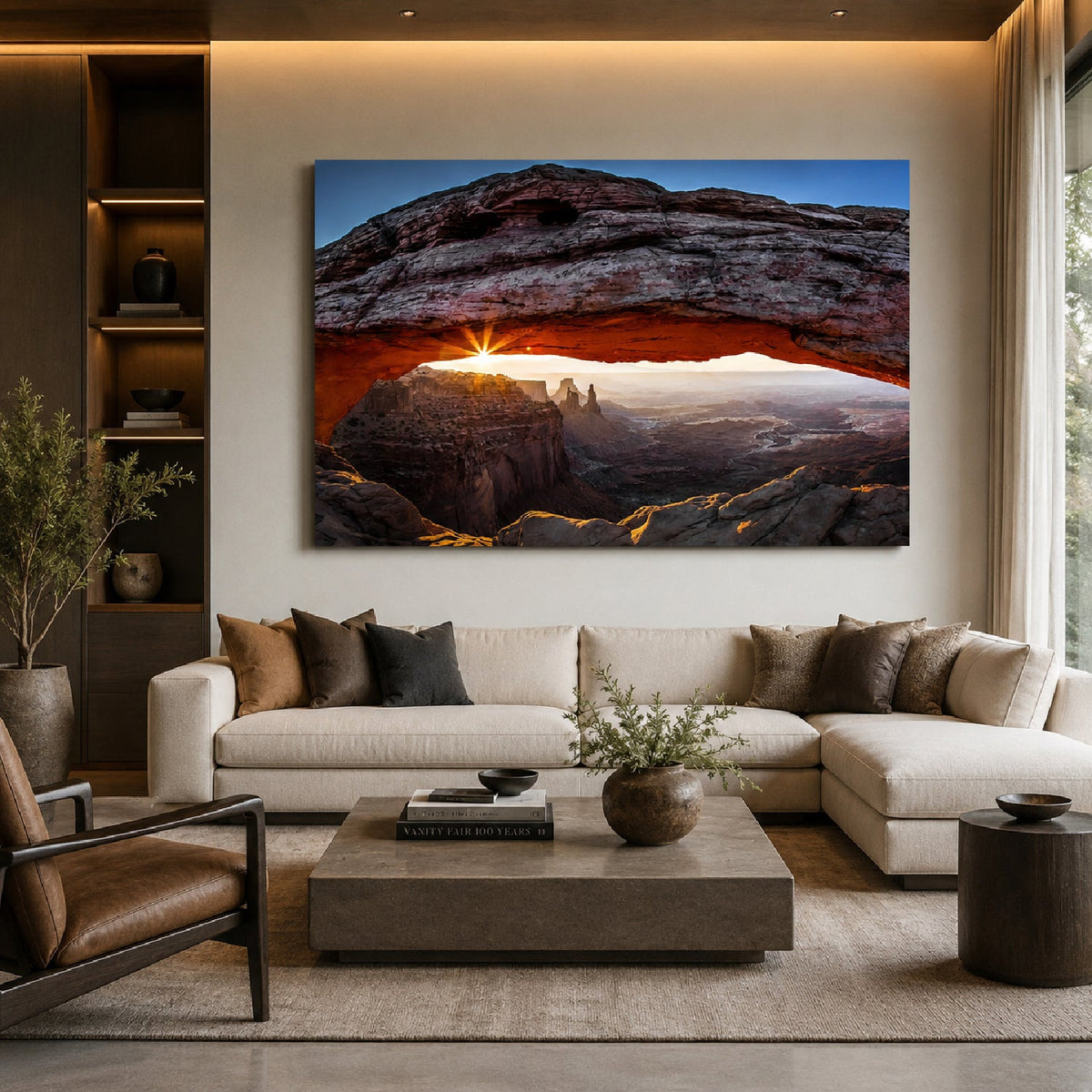 Mesa Arch Sunrise Natural Rock Mountain photographic art print by Cobra Art, alternate view 2
