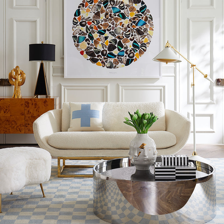White Lacquered Task Floor Lamp | Jonathan Adler Maxime