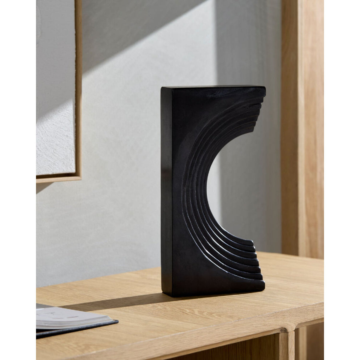 Modern European furniture - Marble Concave Sculpture - www.oroa.com
