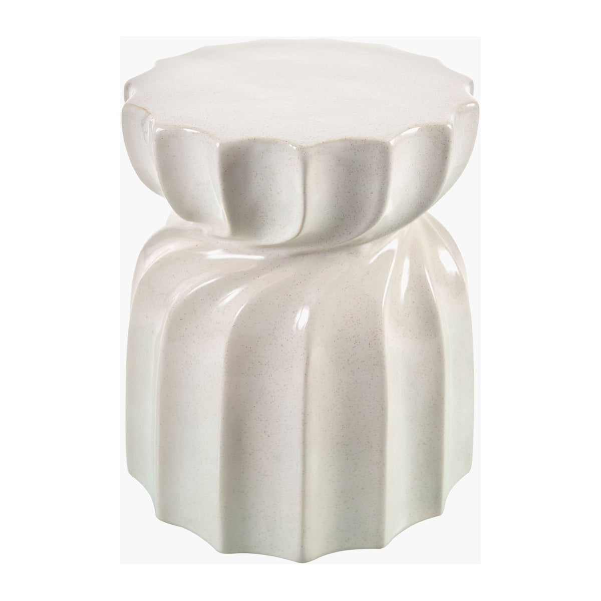 Modern European furniture - Twisted Hourglass Ceramic Garden Stool - www.oroa.com